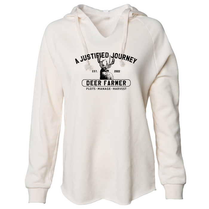 A Justified Journey Ladies Deer Farmer Hooded Sweatshirt