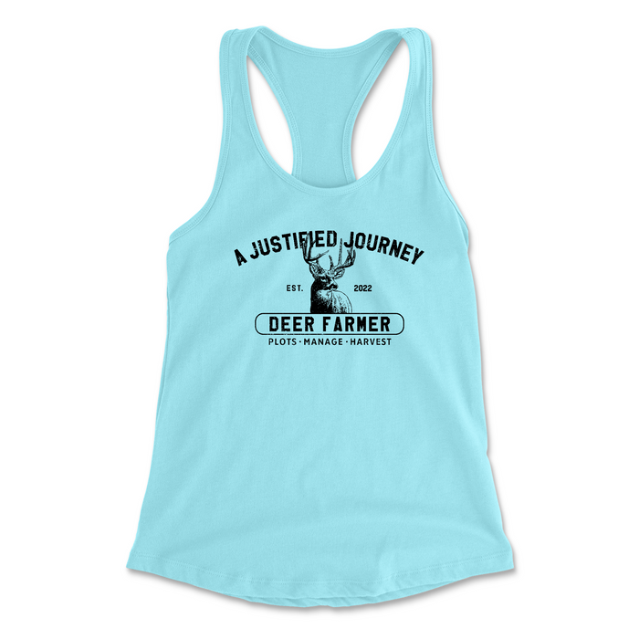 A Justified Journey Ladies Deer Farmer Tank Top