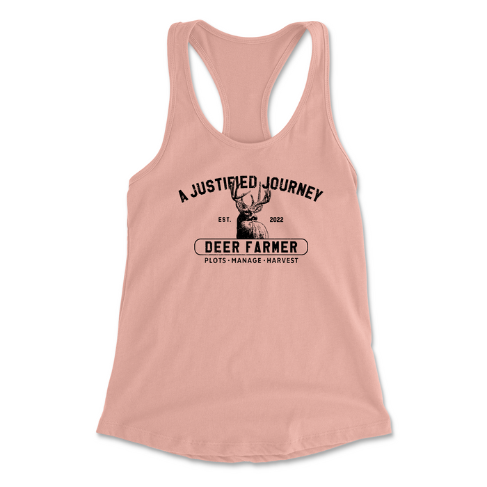 A Justified Journey Ladies Deer Farmer Tank Top