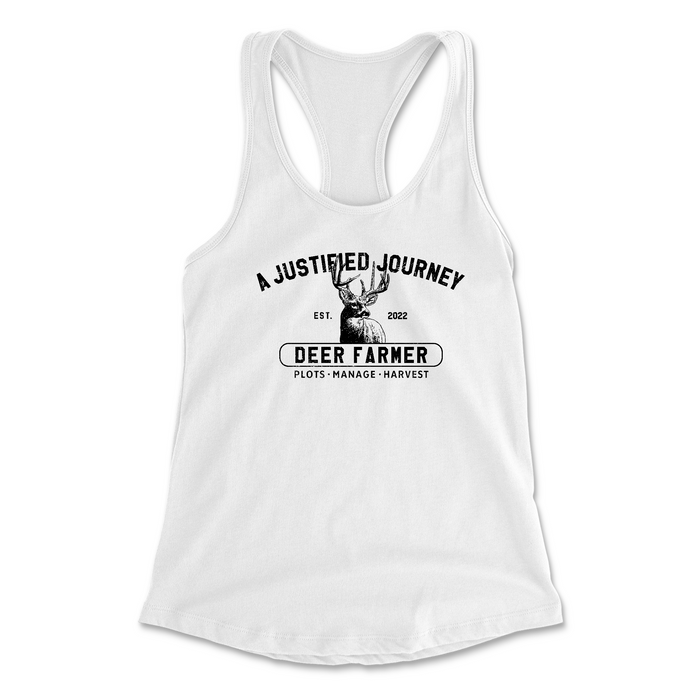 A Justified Journey Ladies Deer Farmer Tank Top