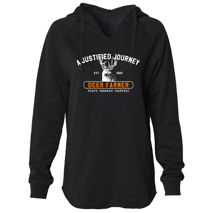 A Justified Journey Ladies Deer Farmer Hooded Sweatshirt