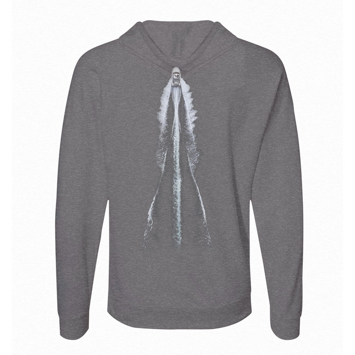 A Justified Journey Powerboat Wake Hooded T-Shirt