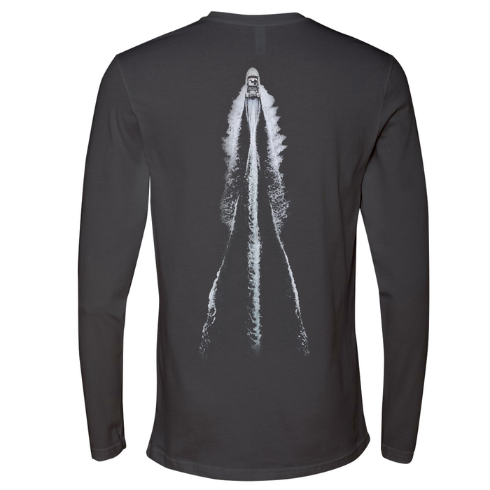 A Justified Journey Powerboat Wake Long Sleeve T-Shirt