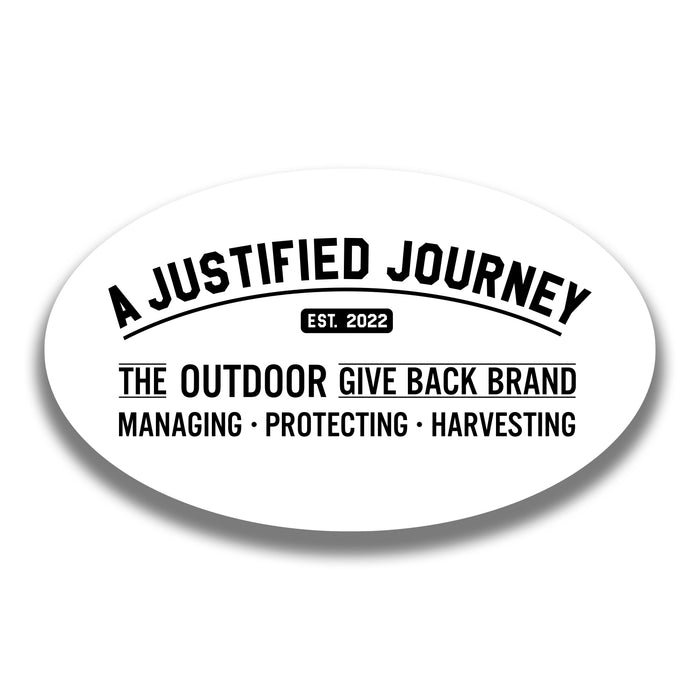 A Justified Journey Arch Logo Decal