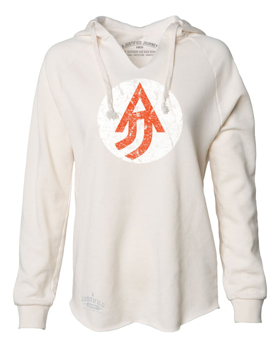 A Justified Journey Ladies Circle Logo Hooded Sweatshirt