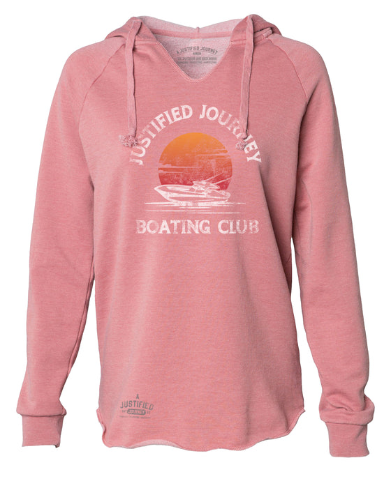 A Justified Journey Ladies Boating Club Hooded Sweatshirt