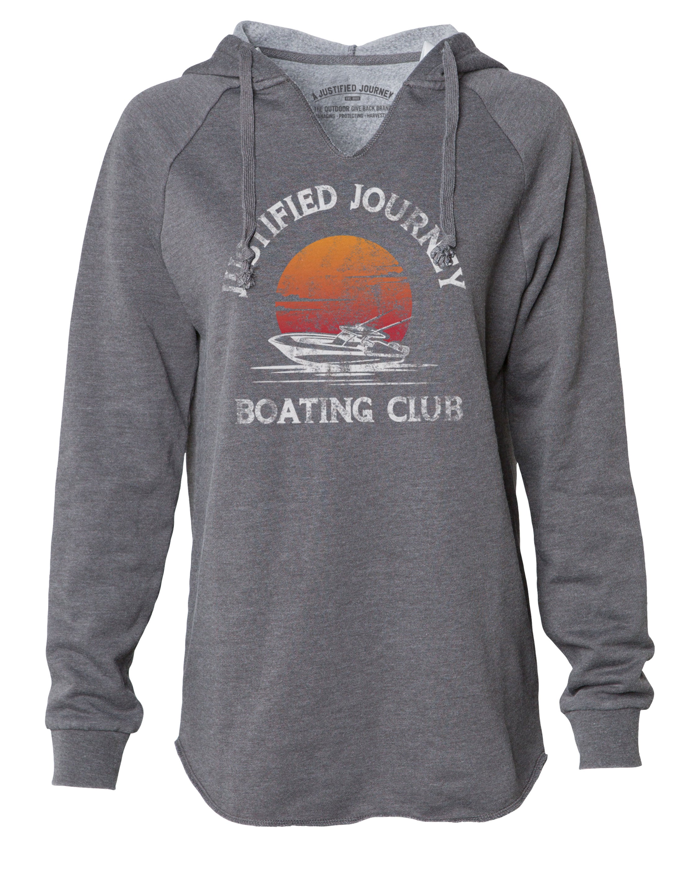 A Justified Journey Ladies Boating Club Hooded Sweatshirt