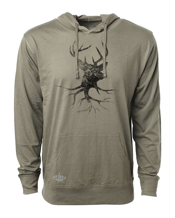 A Justified Journey Roots Hooded T-shirt -Olive