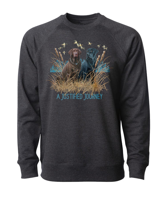 A Justified Journey Lab's Logo Crewneck Sweatshirt