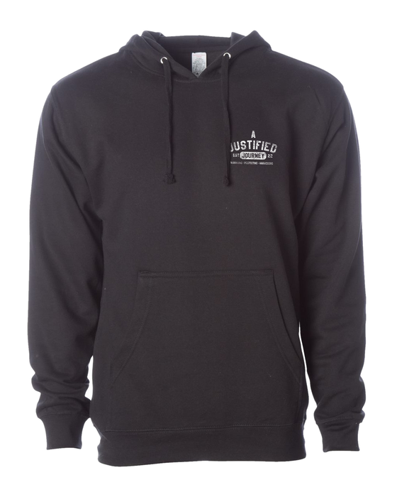 A Justified Journey Circle Logo Hooded Sweatshirt - Black