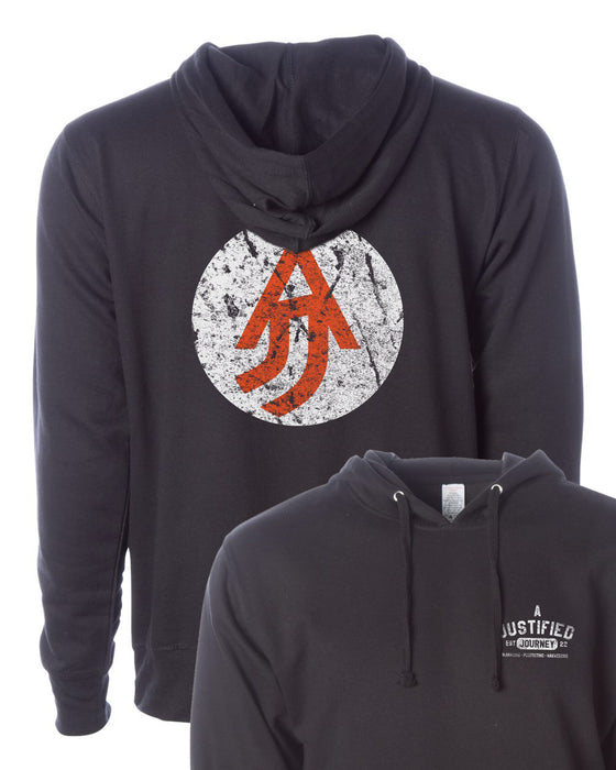 A Justified Journey Circle Logo Hooded Sweatshirt - Black