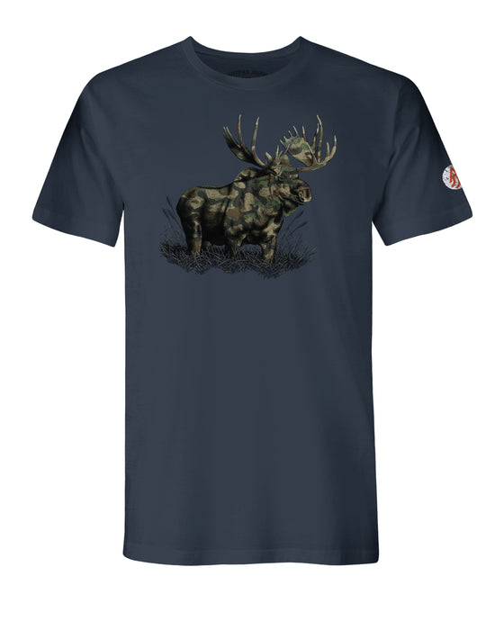 A Justified Journey Camo Moose Logo T-Shirt