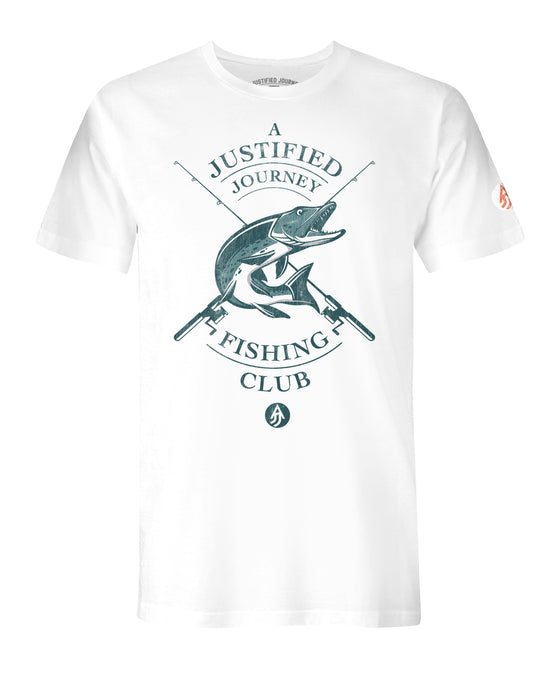 A Justified Journey Fishing Club Tee - White