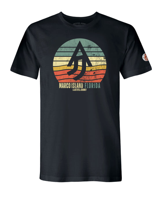 A Justified Journey Marco Island Sunset Tee - Black