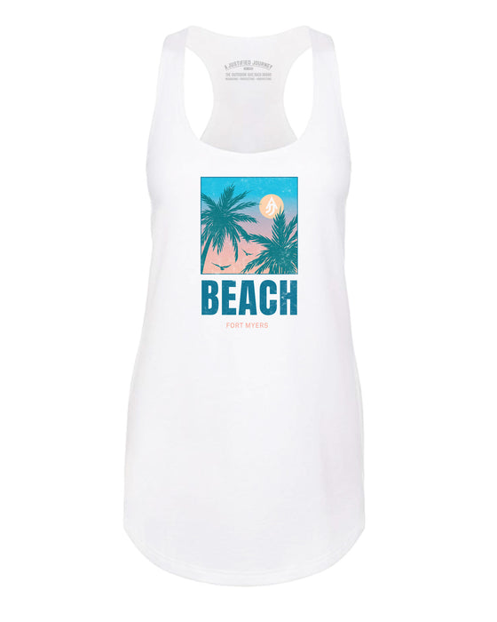 A Justified Journey BEACH Tank Top - WHITE