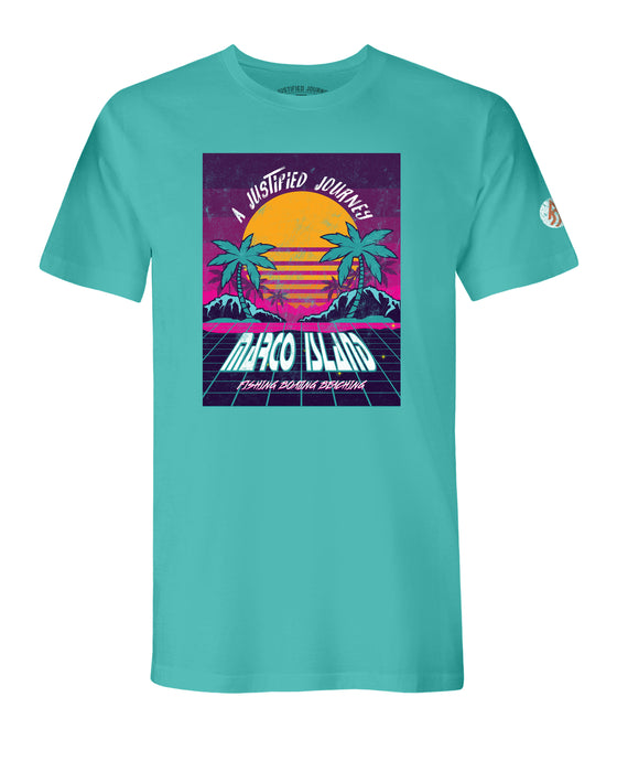 AJJ Marco Island Vintage 90's Tee - Tahiti Blue