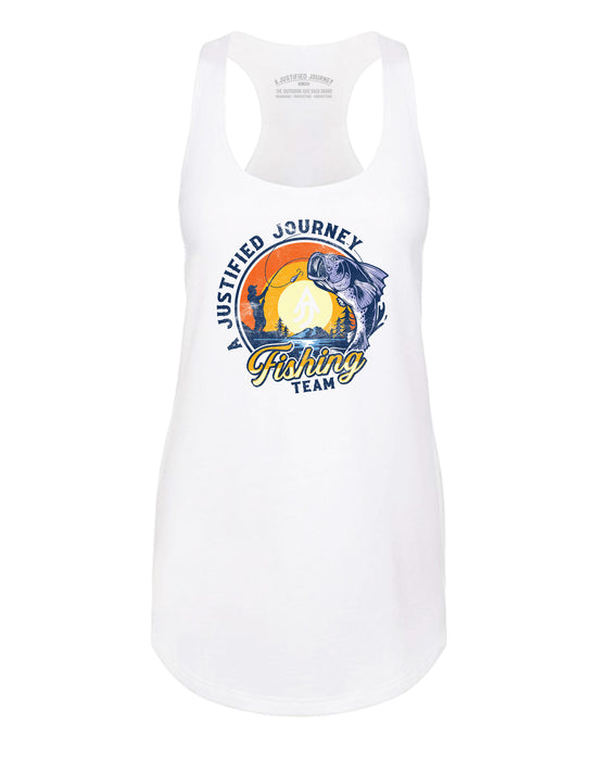 A Justified Journey Fishing Team Tank Top - WHITE