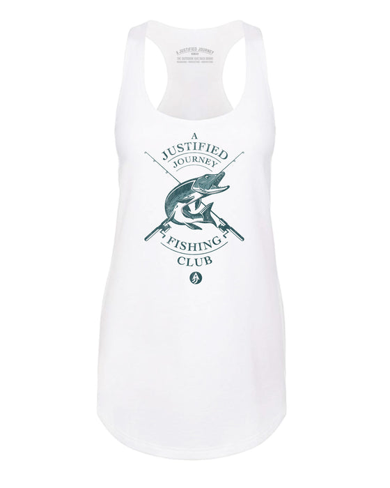 A Justified Journey Fishing Club Pike Tank Top - WHITE