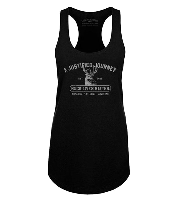 A Justified Journey Buck Lives Matter Arch Tank Top - BLACK