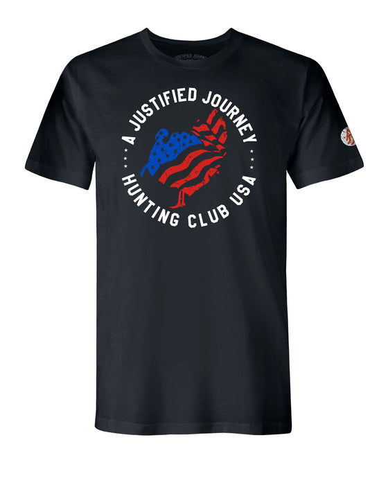 A Justified Journey Hunting Club USA Turkey T-Shirt